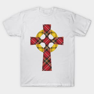 Celtic Tartan Cross (Front Version) T-Shirt